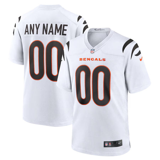 Cincinnati Bengals Game Custom Jersey - White -