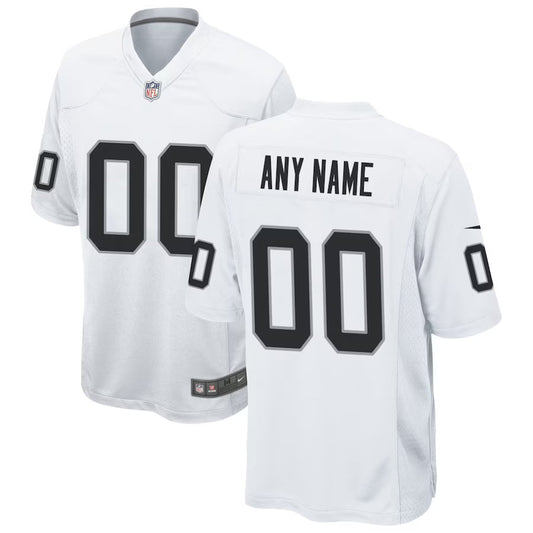 Las Vegas Raiders Custom Game Jersey - White -