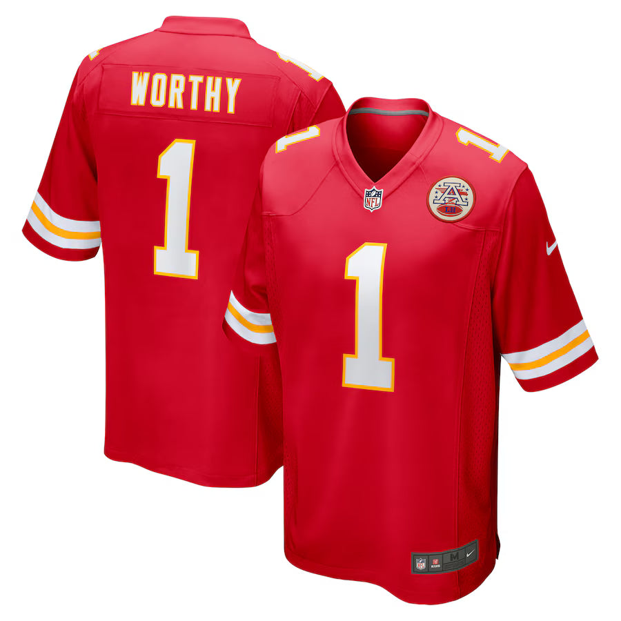 Xavier Worthy Kansas City Chiefs Player Game Jersey - Red -