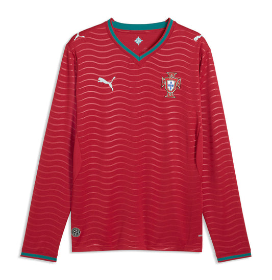 Portugal National Team 2026 Home Long Sleeve Jersey - Red