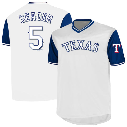 Corey Seager Texas Rangers Profile Big & Tall Name & Number Birdeye V-Neck T-Shirt - White
