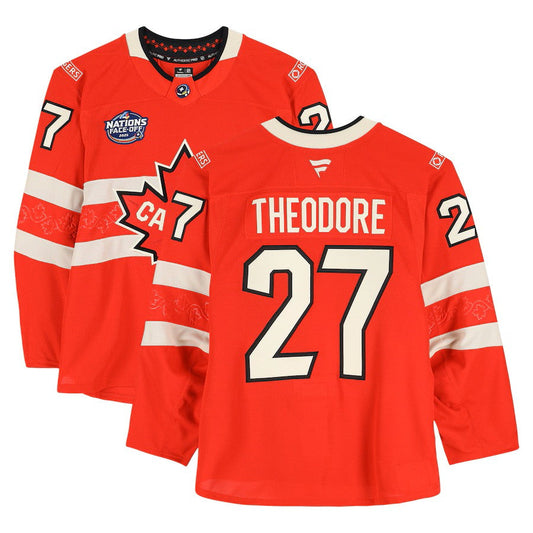 Shea Theodore Canada Game 4 Nations Face-Off #27 Red
