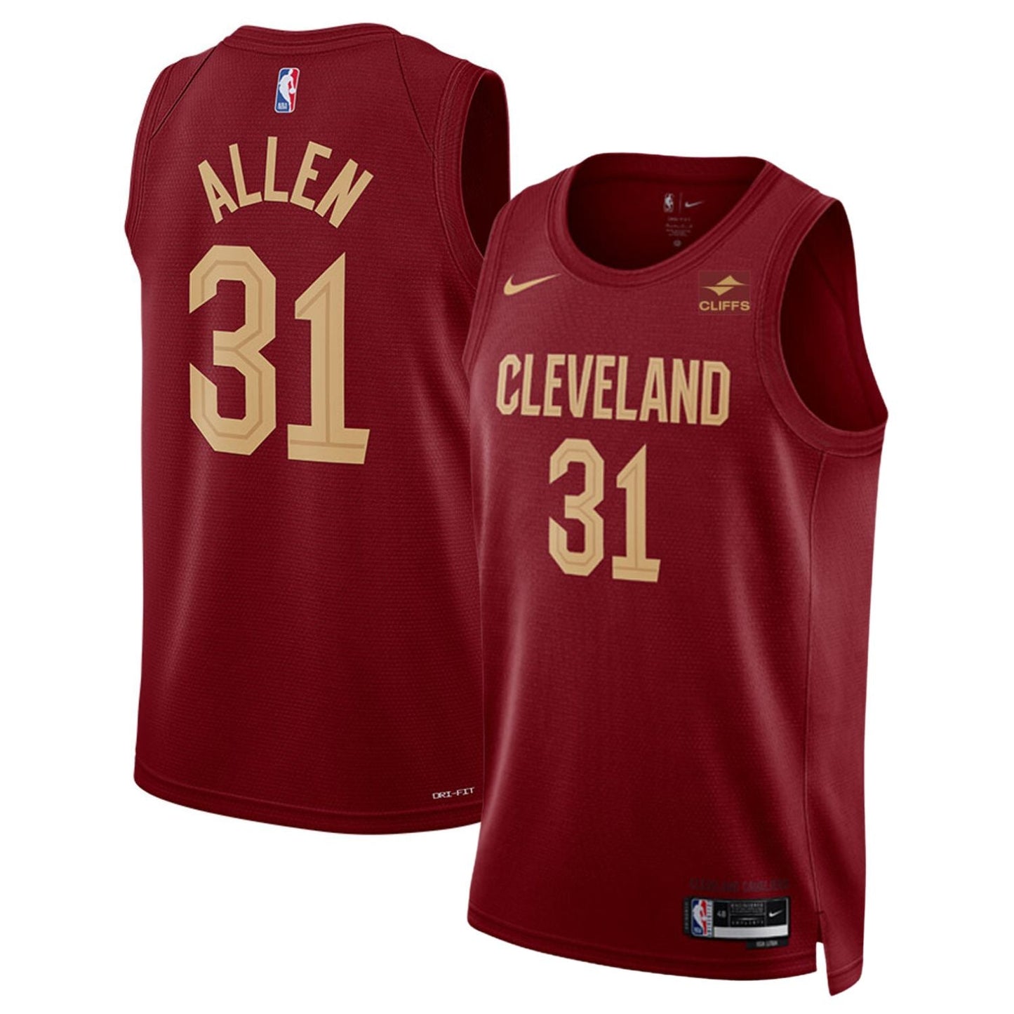 Basketball Jarrett Allen Cleveland Caveliers 31 Jersey