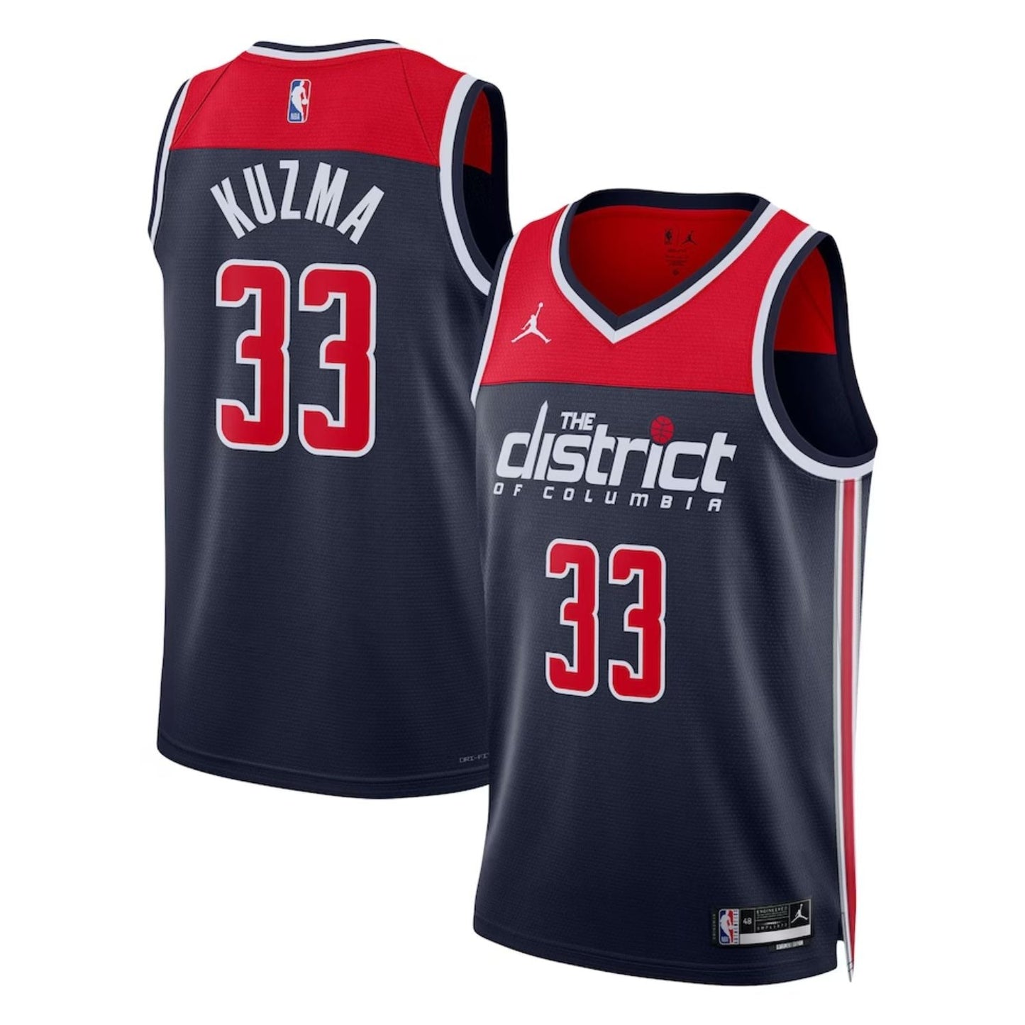 Basketball Kyle Kuzma Washington Wizards 33 Jersey