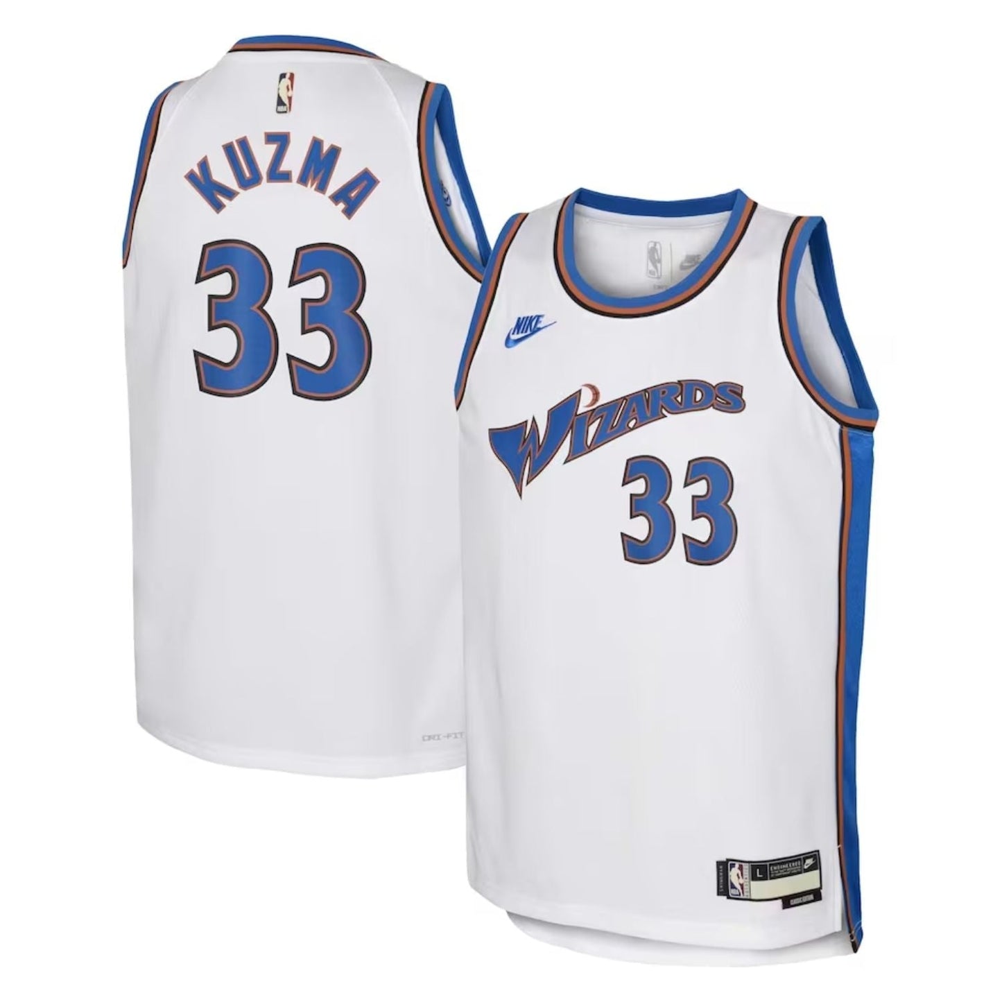 Basketball Kyle Kuzma Washington Wizards 33 Jersey