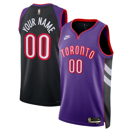 Toronto Raptors Adult Swingman Custom Jersey - Classic Edition - Purple