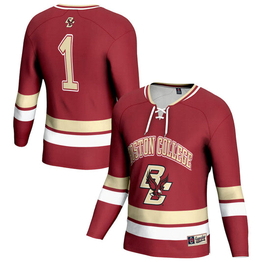 Boston College Eagles GameDay Greats Lightweight Hockey Team Fashion Jersey - Maroon -
