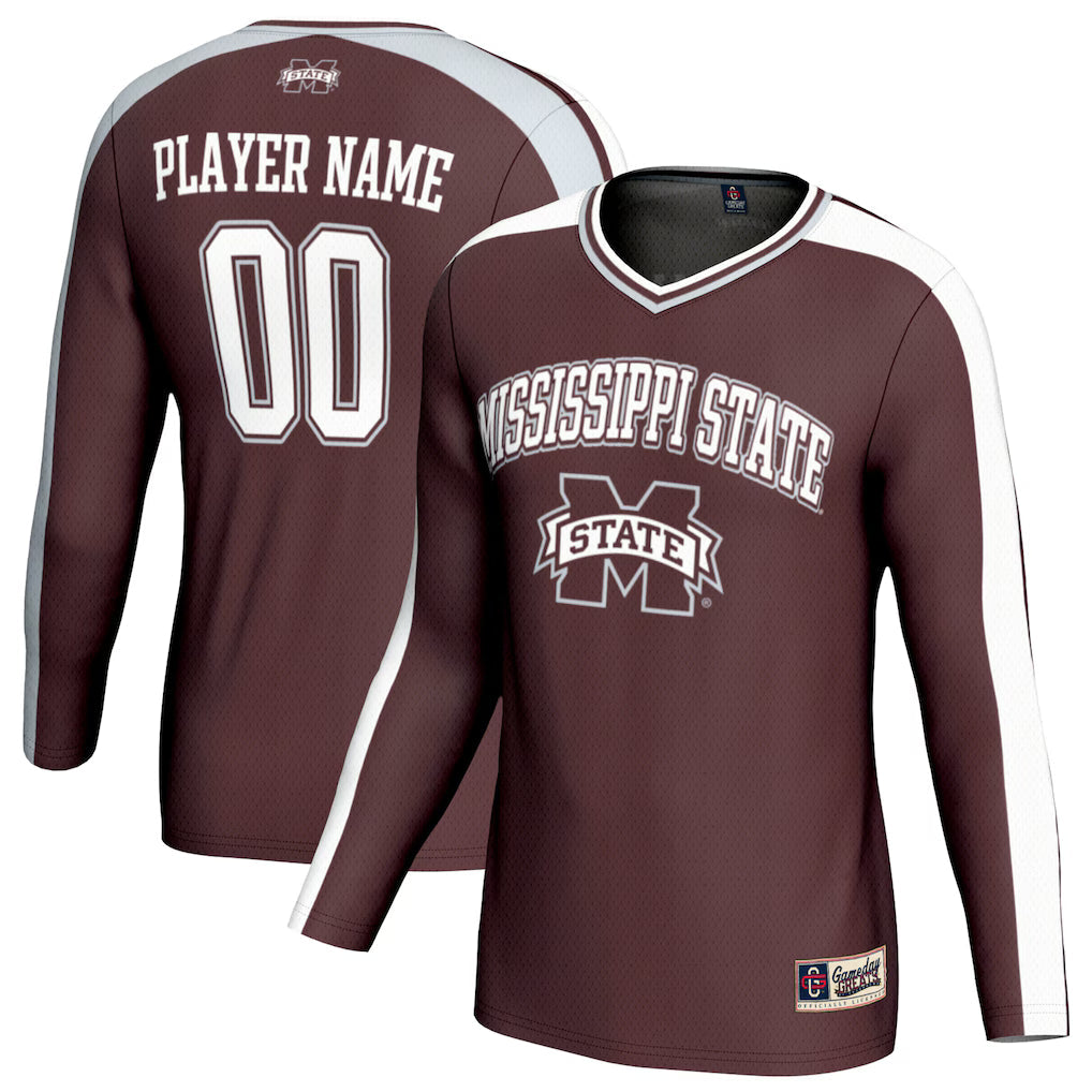 Mississippi State Bulldogs GameDay Greats NIL Pick-A-Player Lightweight Collegiate Volleyball Fashion Jersey - Maroon -