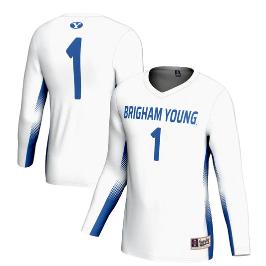 #1 BYU Cougars GameDay Greats Lightweight Volleyball Jersey - White -