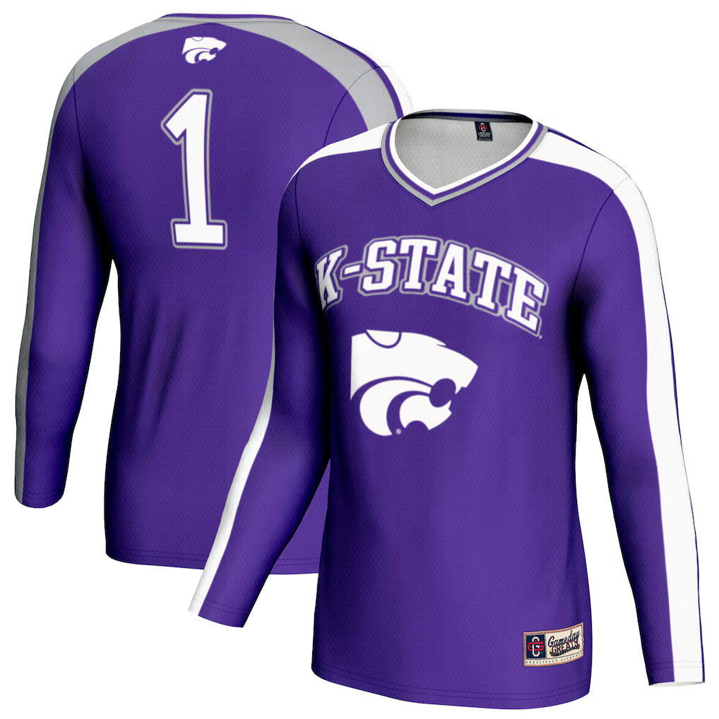Kansas State Wildcats GameDay Greats #1 Lightweight Volleyball Fashion Jersey - Purple -