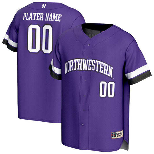 Northwestern Wildcats GameDay Greats NIL Pick-A-Player Lightweight Collegiate Baseball Fashion Jersey - Purple -