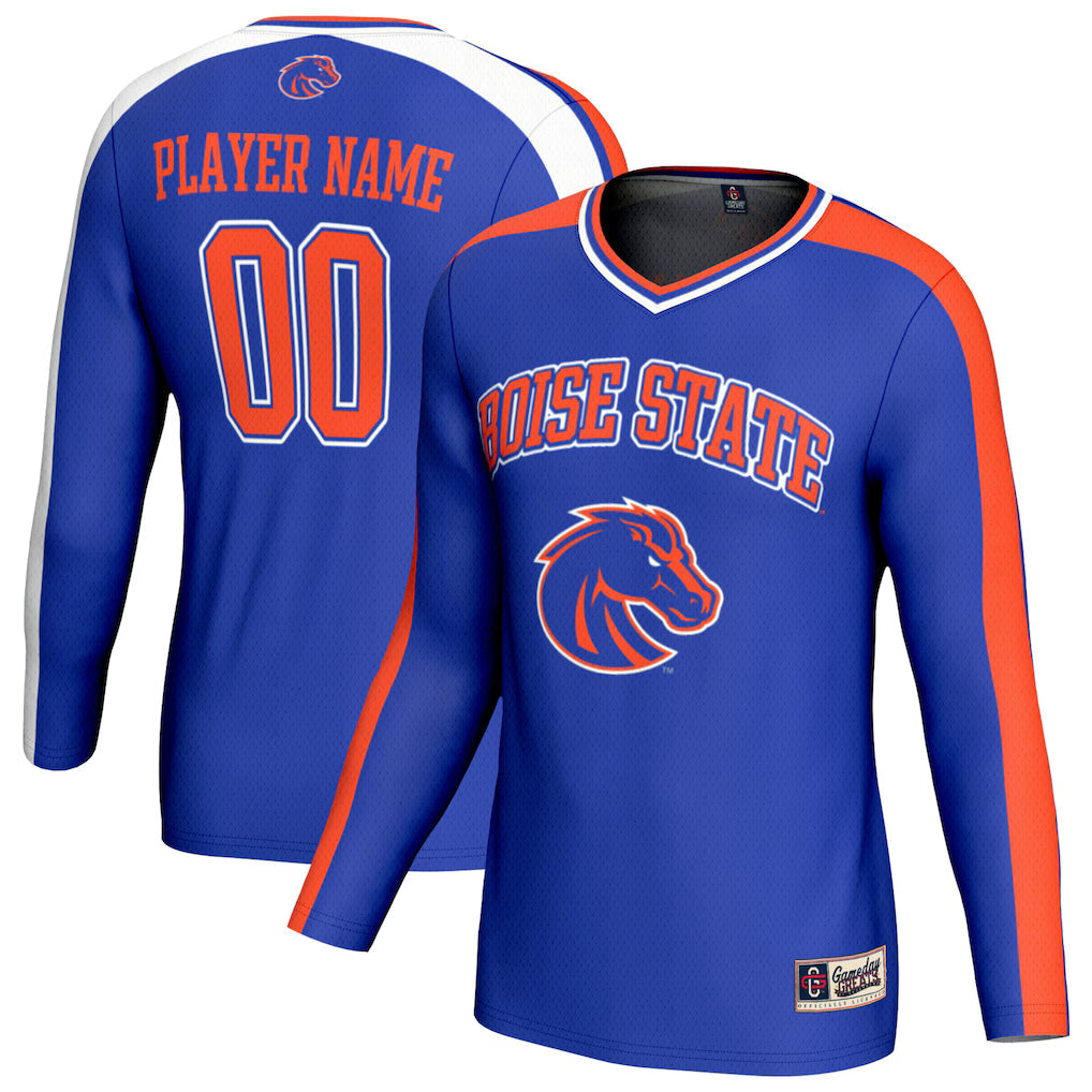 Boise State Broncos GameDay Greats NIL Pick-A-Player Lightweight Collegiate Volleyball Fashion Jersey - Royal -