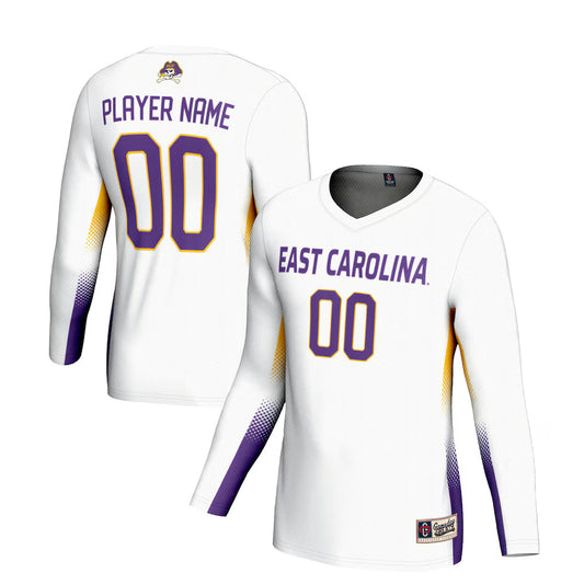 ECU Pirates GameDay Greats NIL Lightweight Volleyball Jersey - White -
