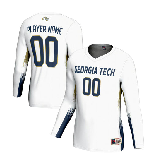Georgia Tech Yellow Jackets GameDay Greats NIL Lightweight Volleyball Jersey - White -