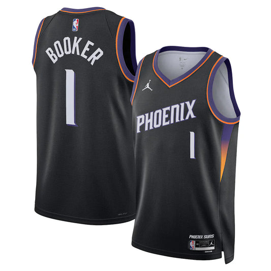 Devin Booker Phoenix Suns Swingman Jersey - Statement Edition - Black
