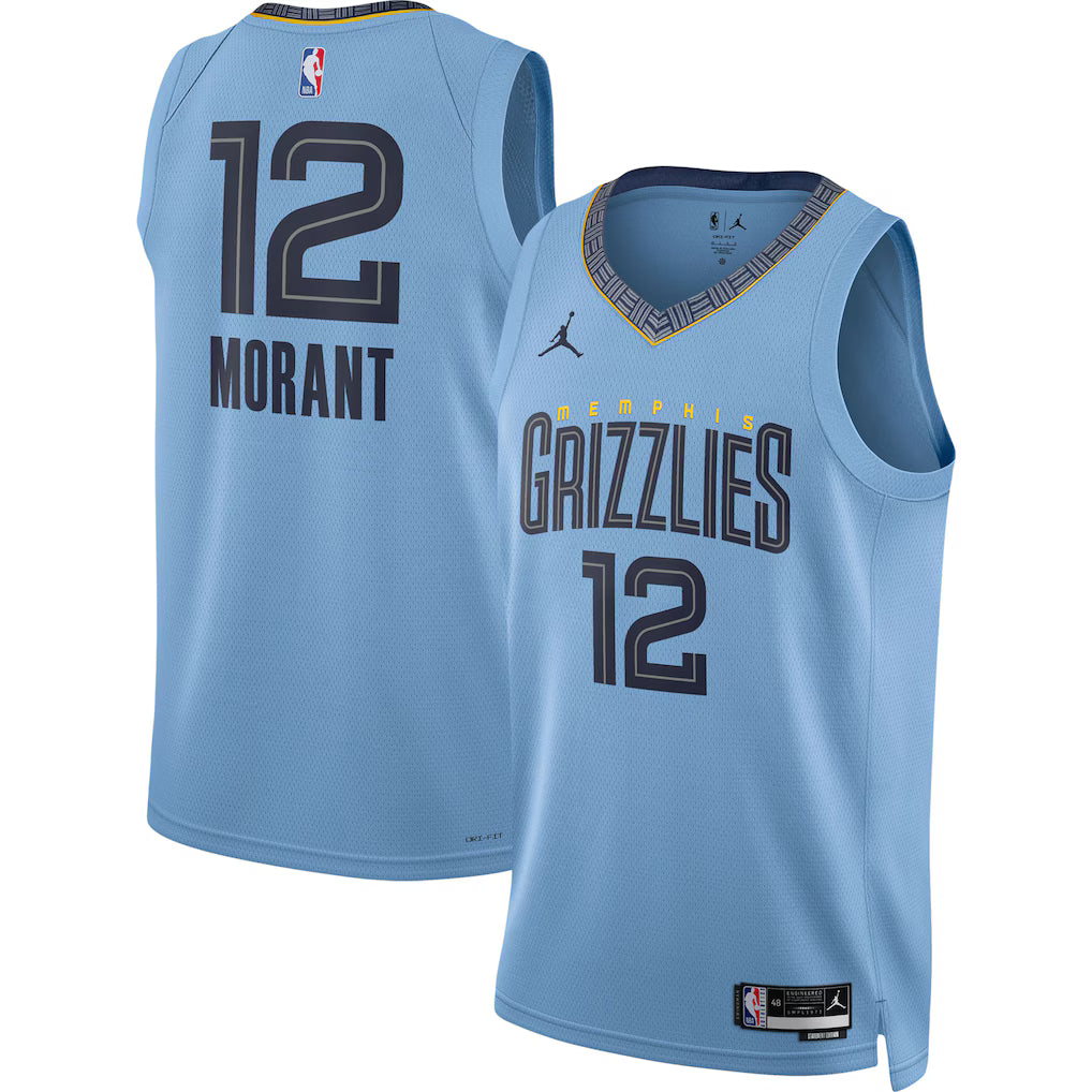 Ja Morant Memphis Grizzlies Swingman Jersey - Statement Edition - Light Blue