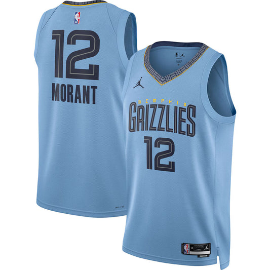 Ja Morant Memphis Grizzlies Swingman Jersey - Statement Edition - Light Blue