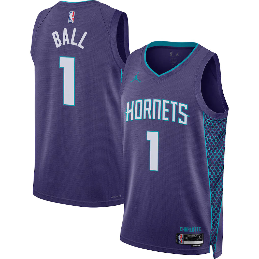LaMelo Ball Charlotte Hornets Swingman Jersey - Statement Edition - Purple