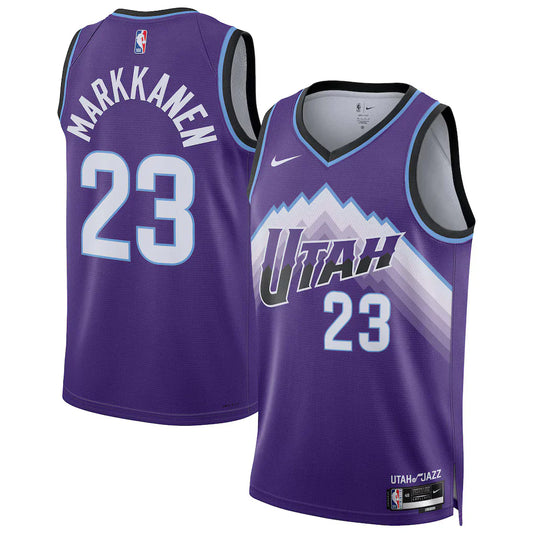 Lauri Markkanen Utah Jazz Swingman Jersey - Icon Edition - Purple