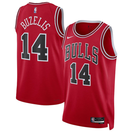 Matas Buzelis Chicago Bulls Swingman Player Jersey - Icon Edition - Red