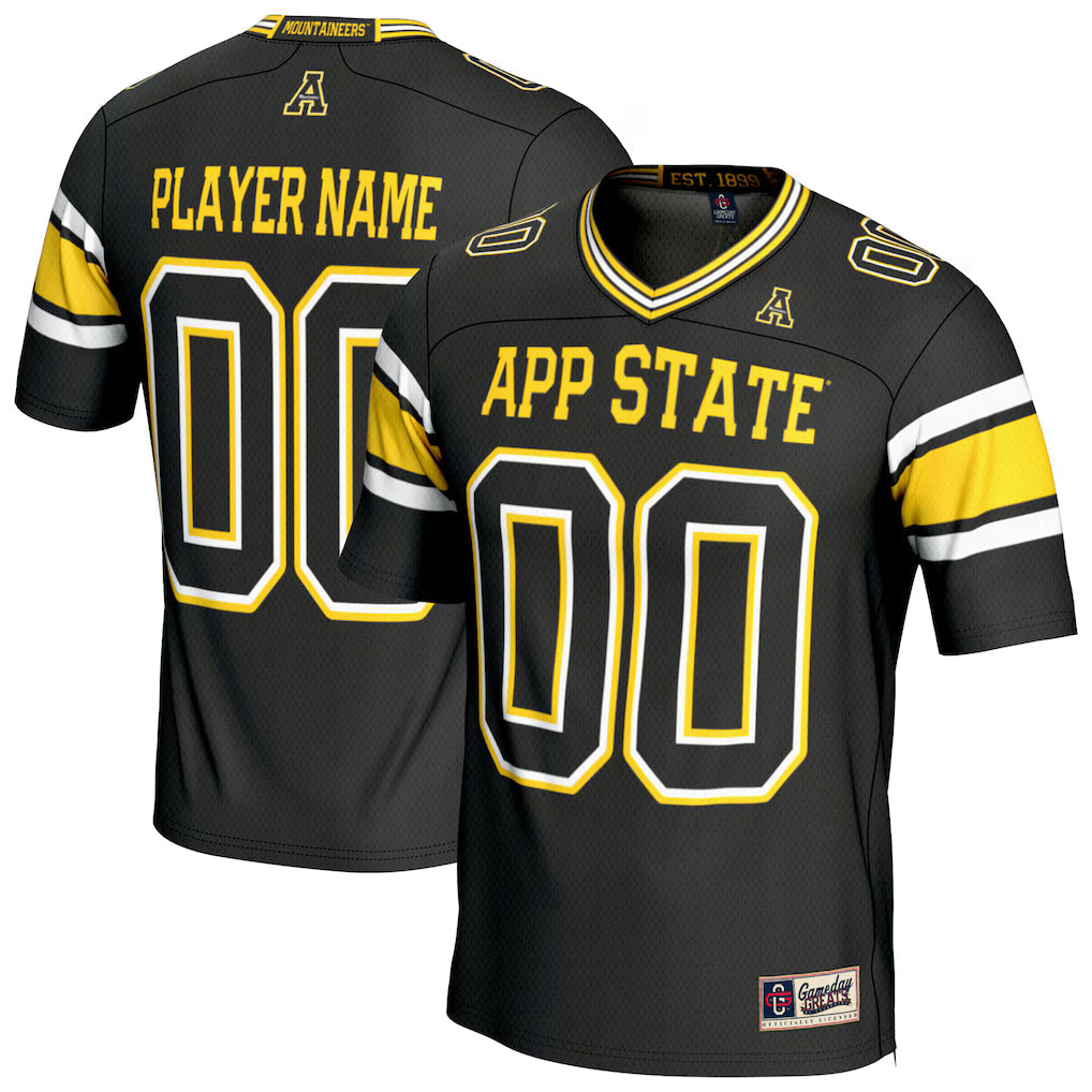 Appalachian State Mountaineers GameDay Greats NIL Football Fashion Jersey - Black -