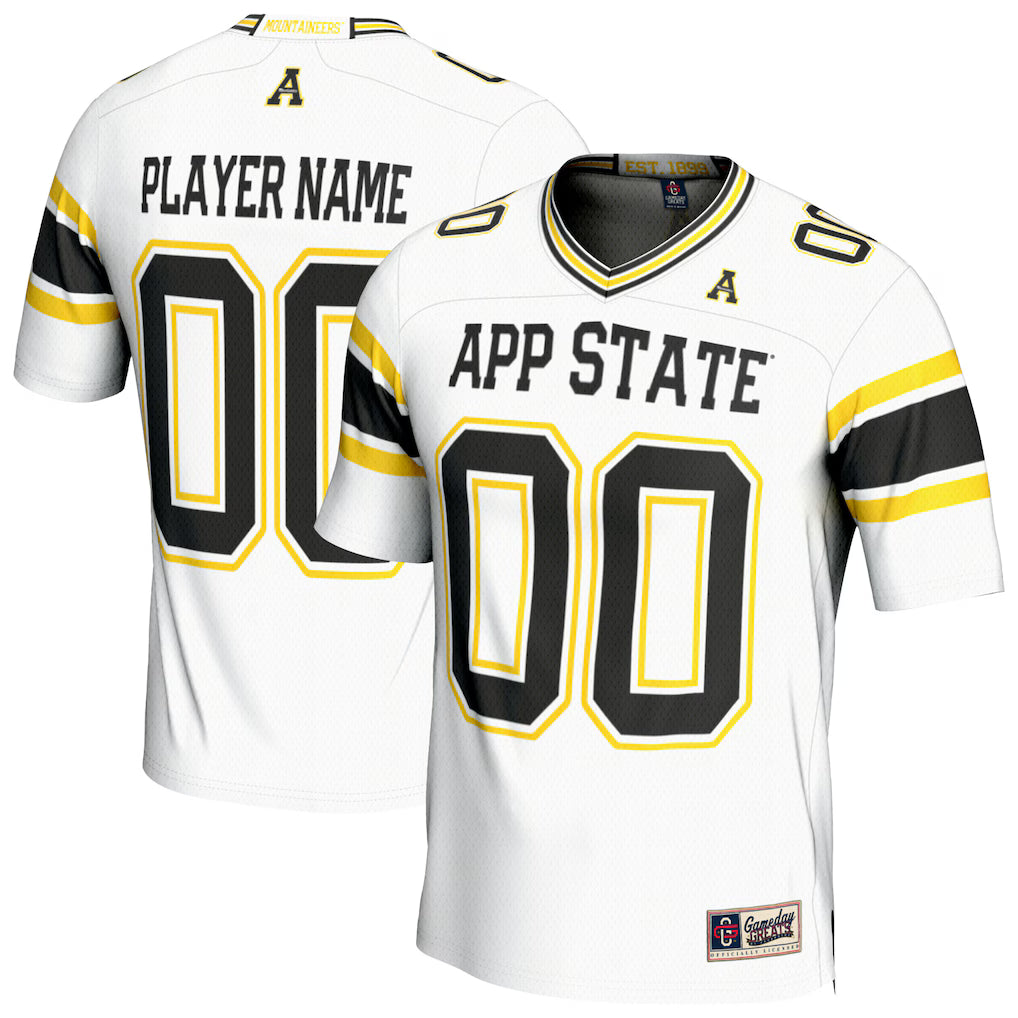 Appalachian State Mountaineers GameDay Greats NIL Football Fashion Jersey - White -