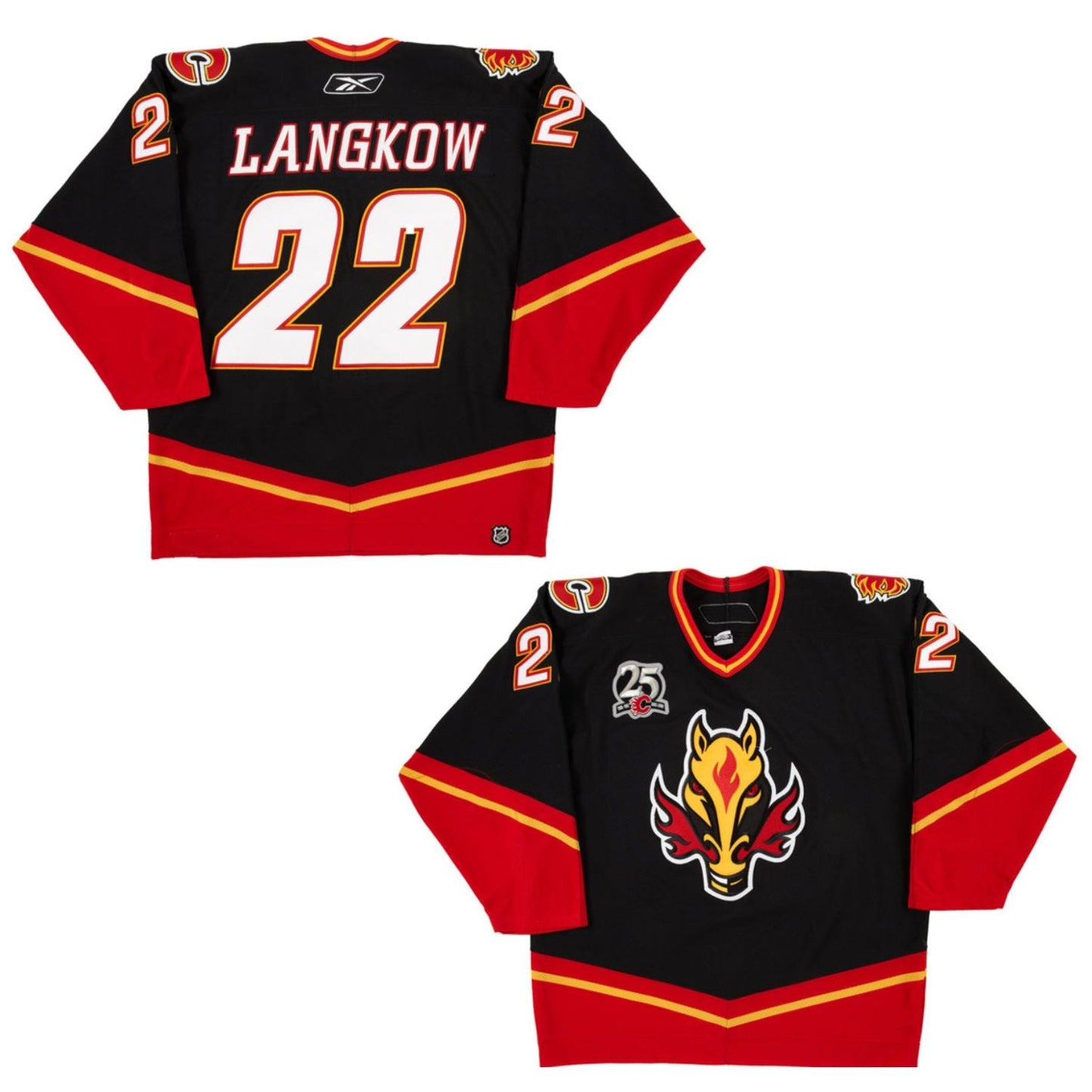 NHL Daymond Langkow Calgary Flames 22 Jersey
