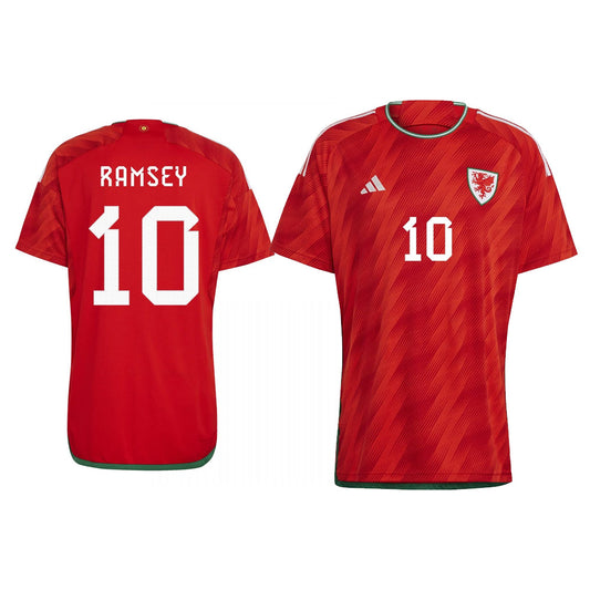 Aaron Ramsey Wales 10 FIFA World Cup Jersey