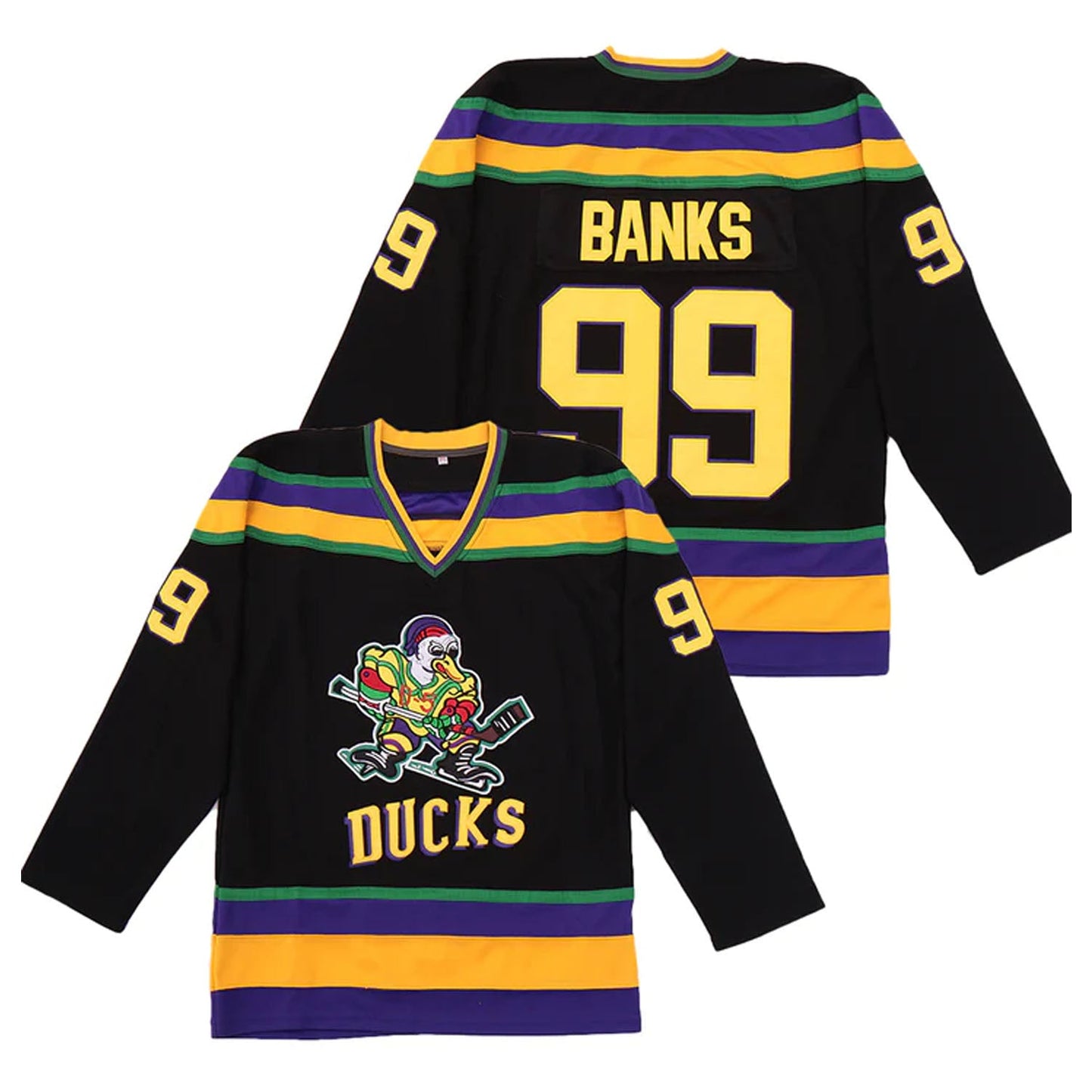 Adam Banks #99 Mighty Ducks Jersey