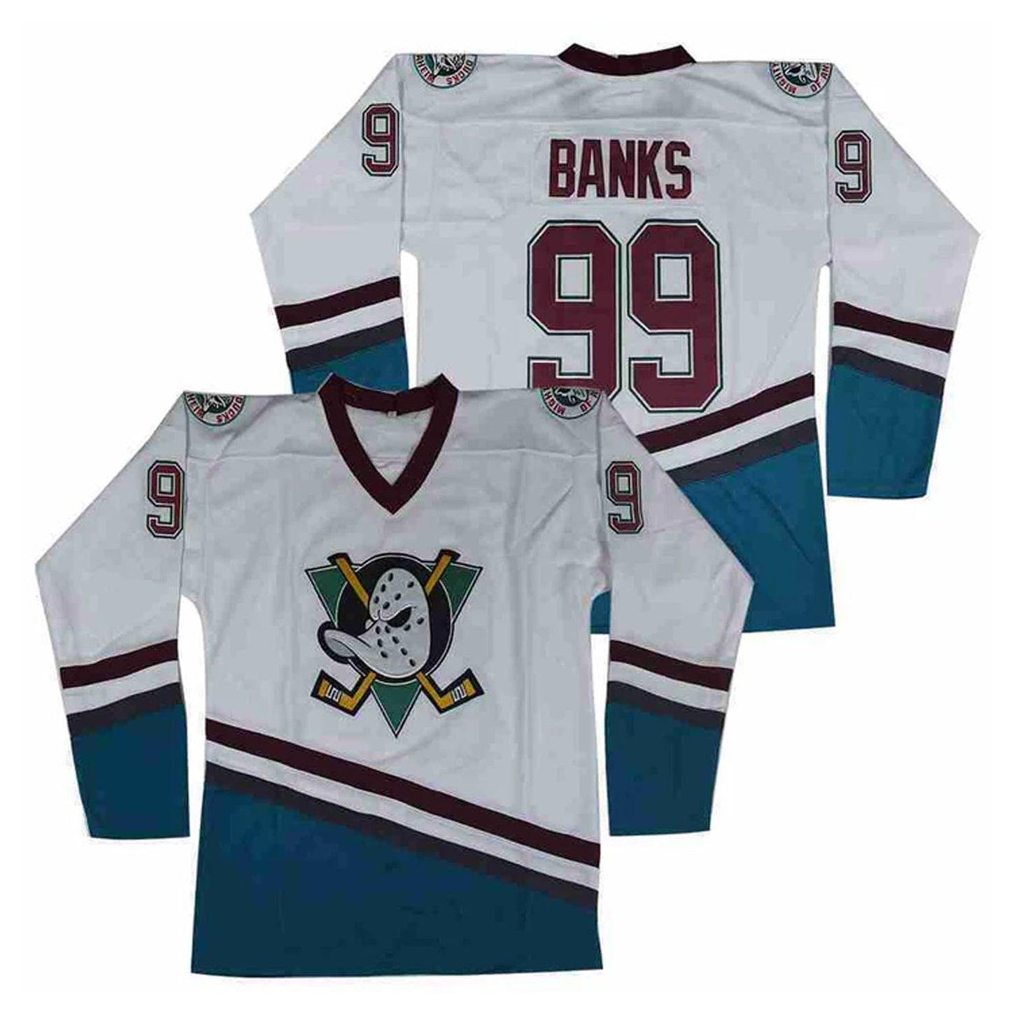 Adam Banks #99 Mighty Ducks Jersey