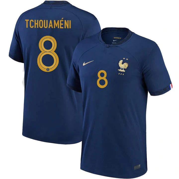 Aurelien Tchouameni France 8 FIFA World Cup Jersey