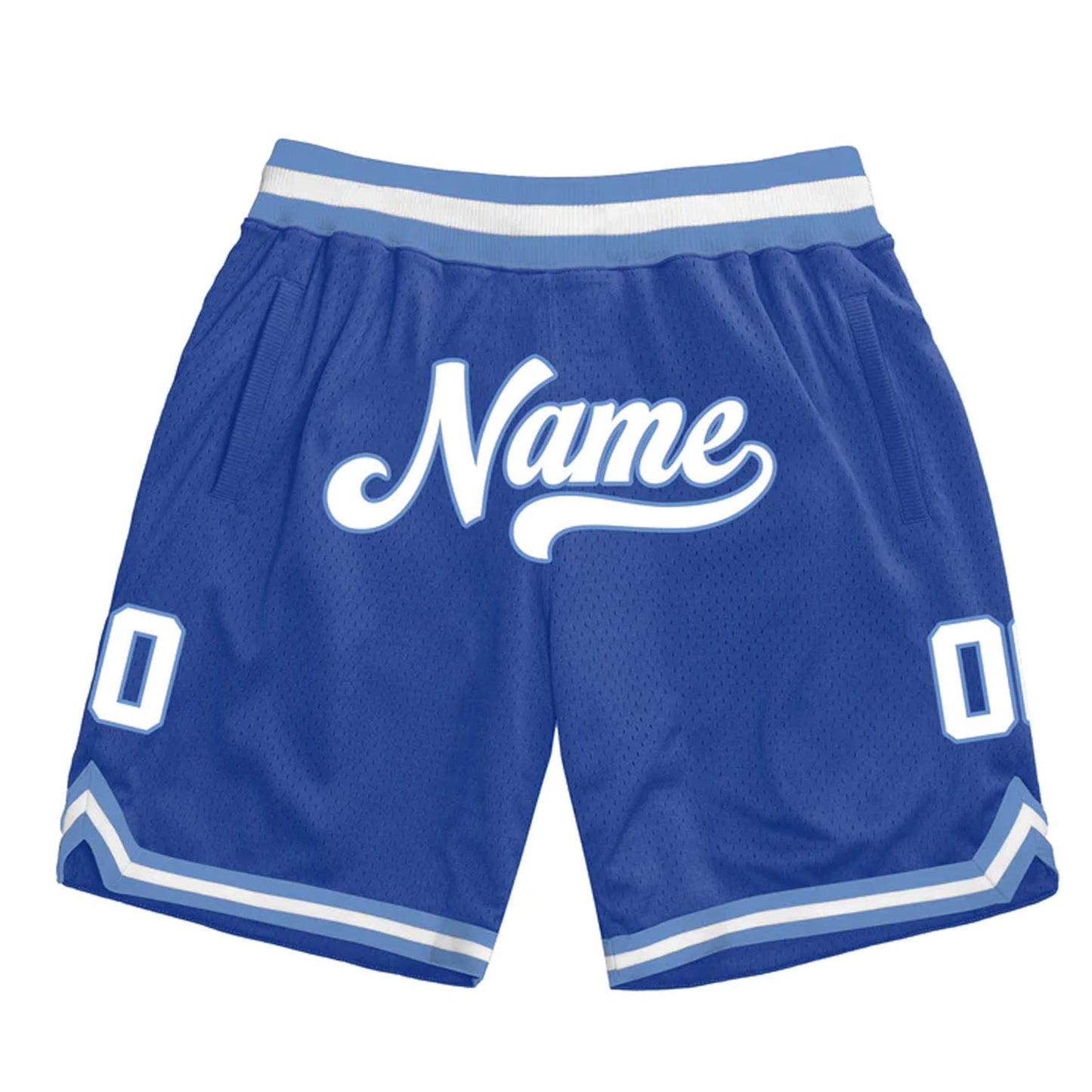 Blue-White Custom Basketball Shorts