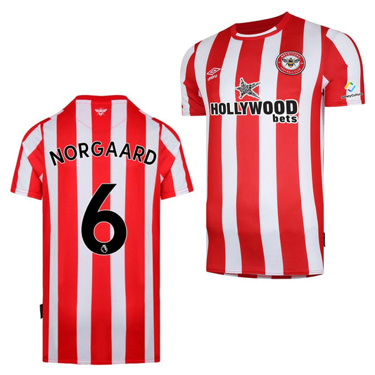 Christian Norgaard Brentford 6 Jersey