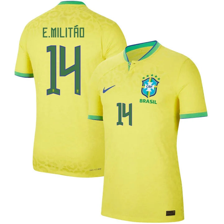 Eder Militao Brazil 14 FIFA World Cup Jersey