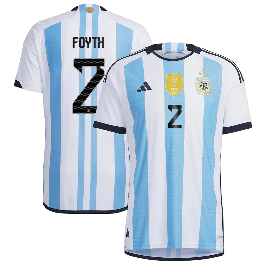 Juan Foyth Argentina 2 FIFA World Cup Jersey