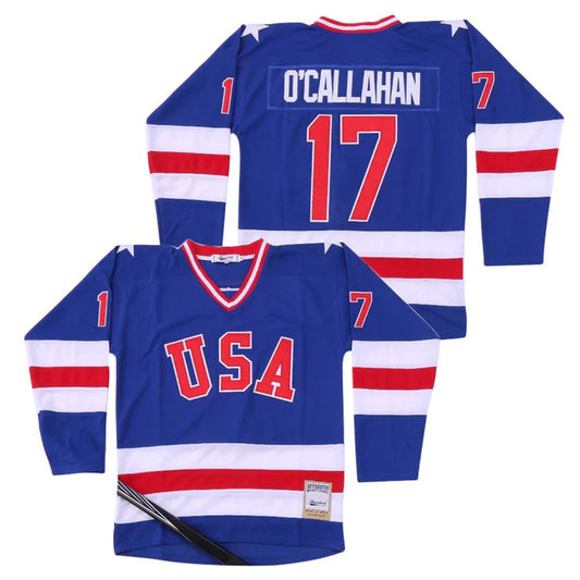 Jack O'Callahan #17 Team USA Miracle On Ice Jersey