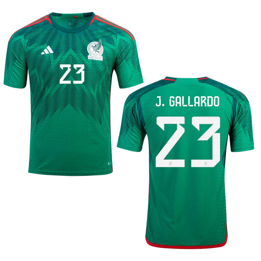 Jesús Gallardo Mexico 23 FIFA World Cup Jersey