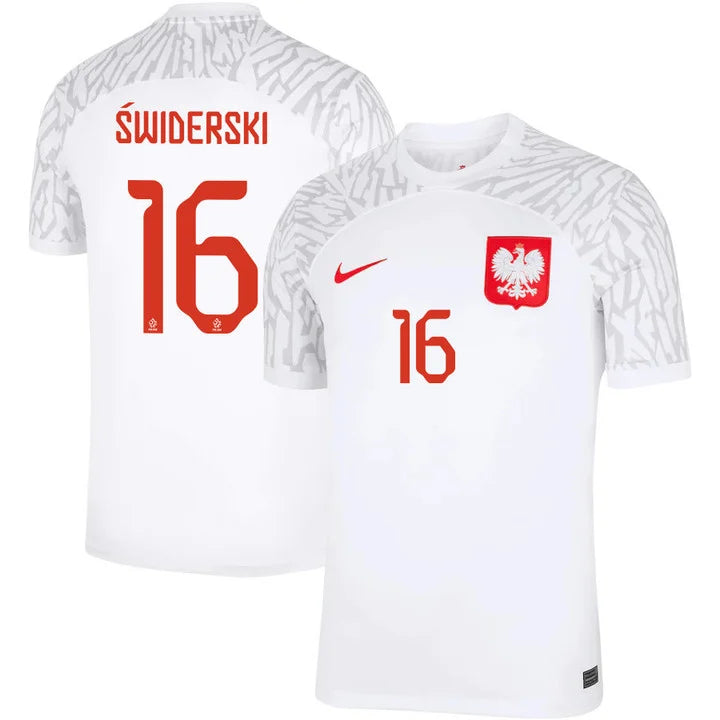 Karol Świderski Poland 16 FIFA World Cup Jersey