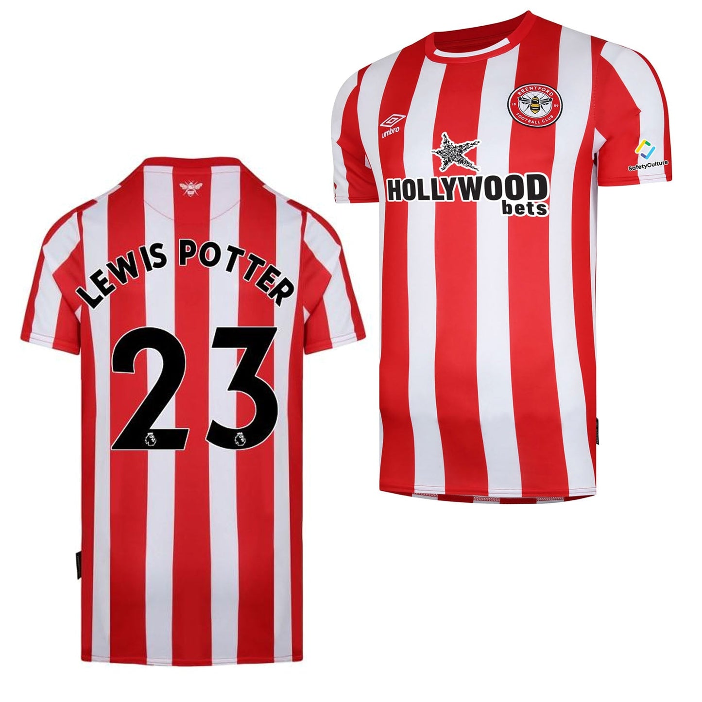 Keane Lewis-Potter Brentford 23 Jersey