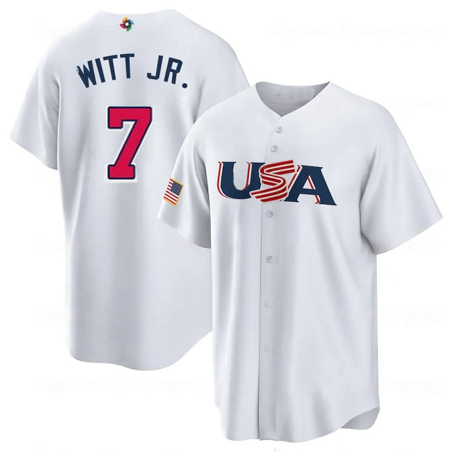 MLB Bobby Witt Jr USA 7 Jersey