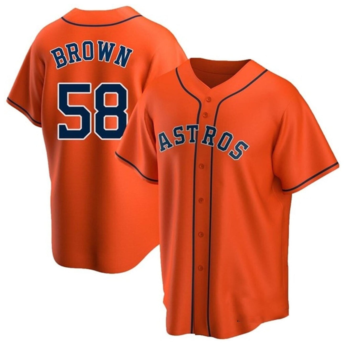 MLB Hunter Brown Houston Astros 58 Jersey