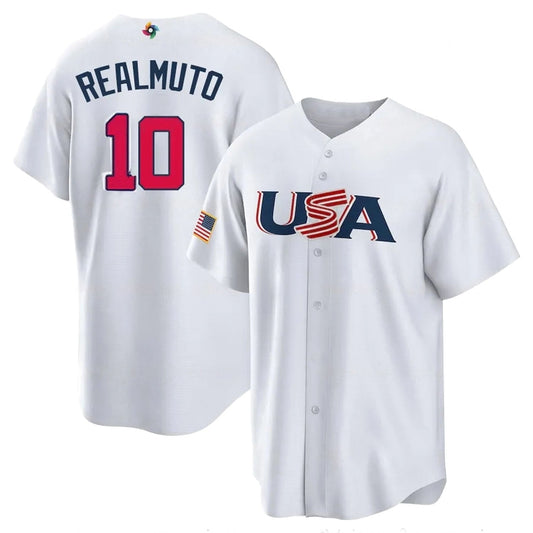 MLB J.T. Realmuto USA 10 Jersey