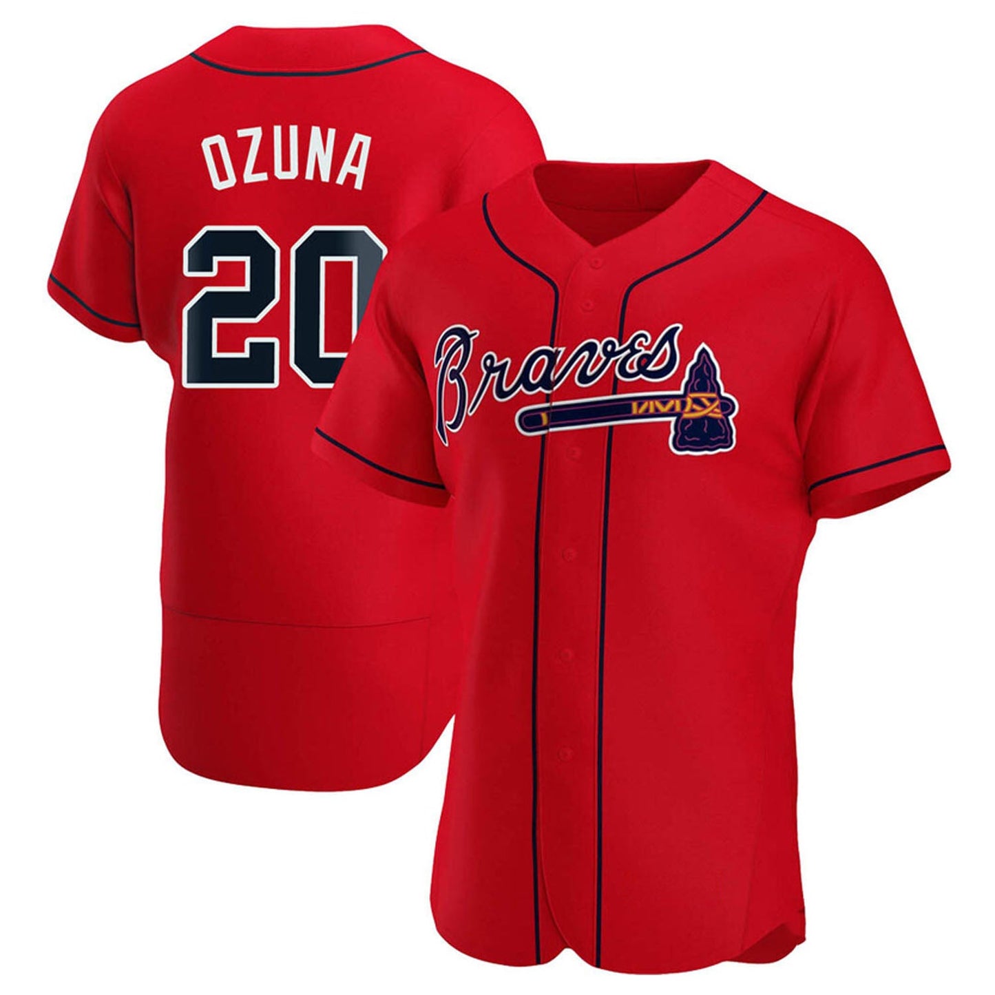 MLB Marcell Ozuna Atlanta Braves 20 Jersey