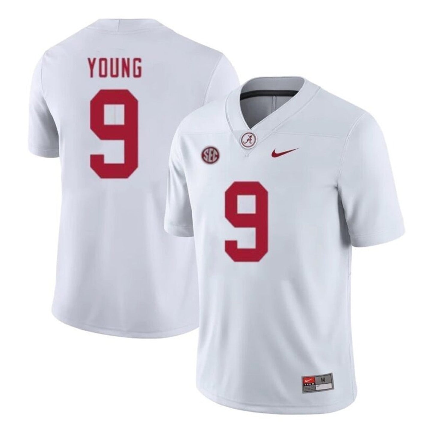 NCAAF Bryce Young Alabama Crimson Tide 9 Jersey