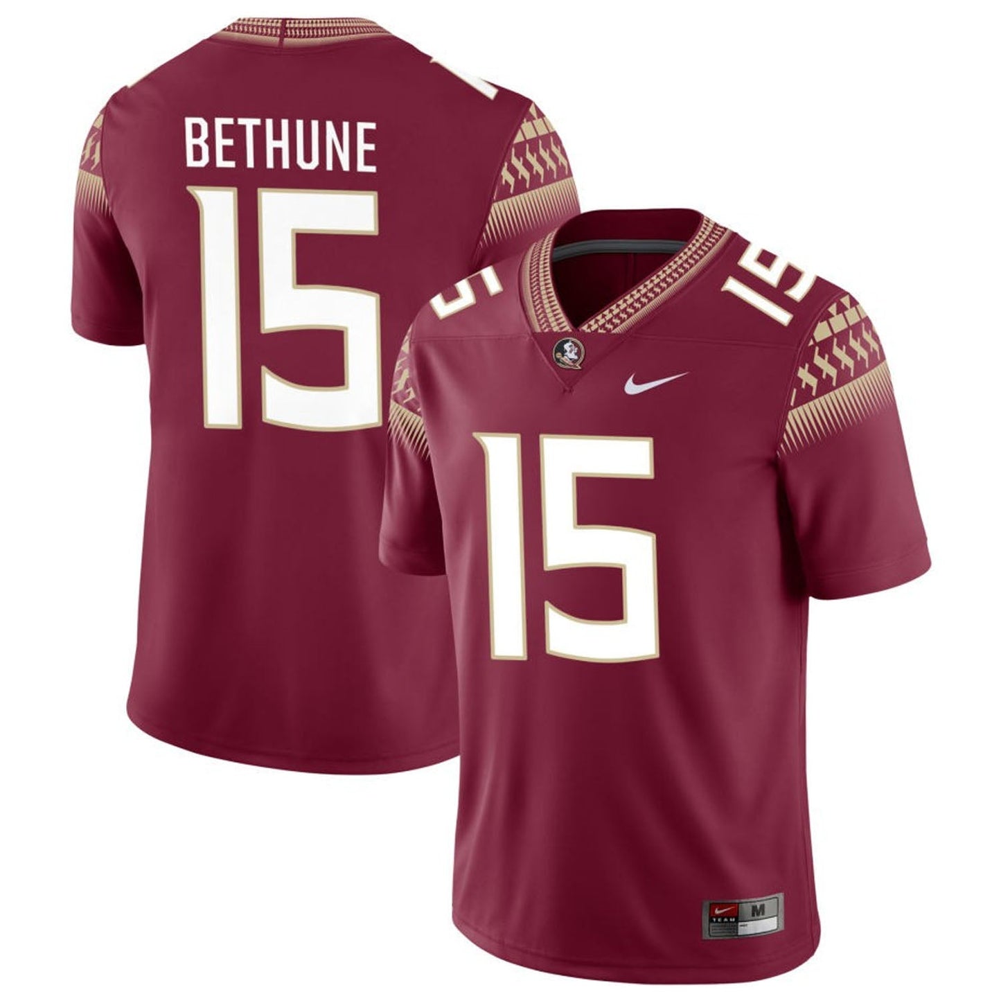 NCAAF Tatum Bethune FSU 15 Jersey