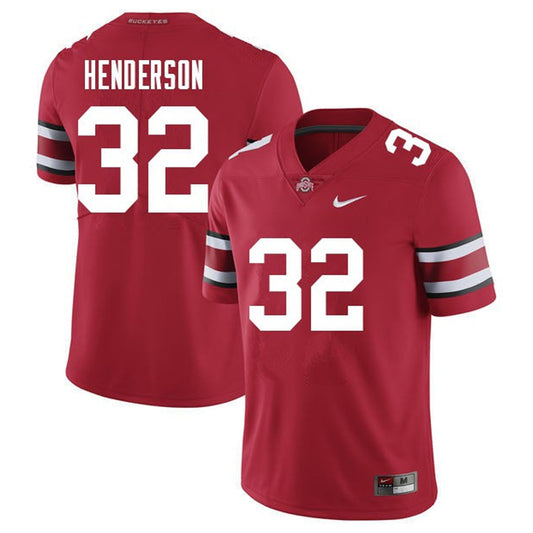 NCAAF TreVeyon Henderson Ohio State Buckeyes 32 Jersey