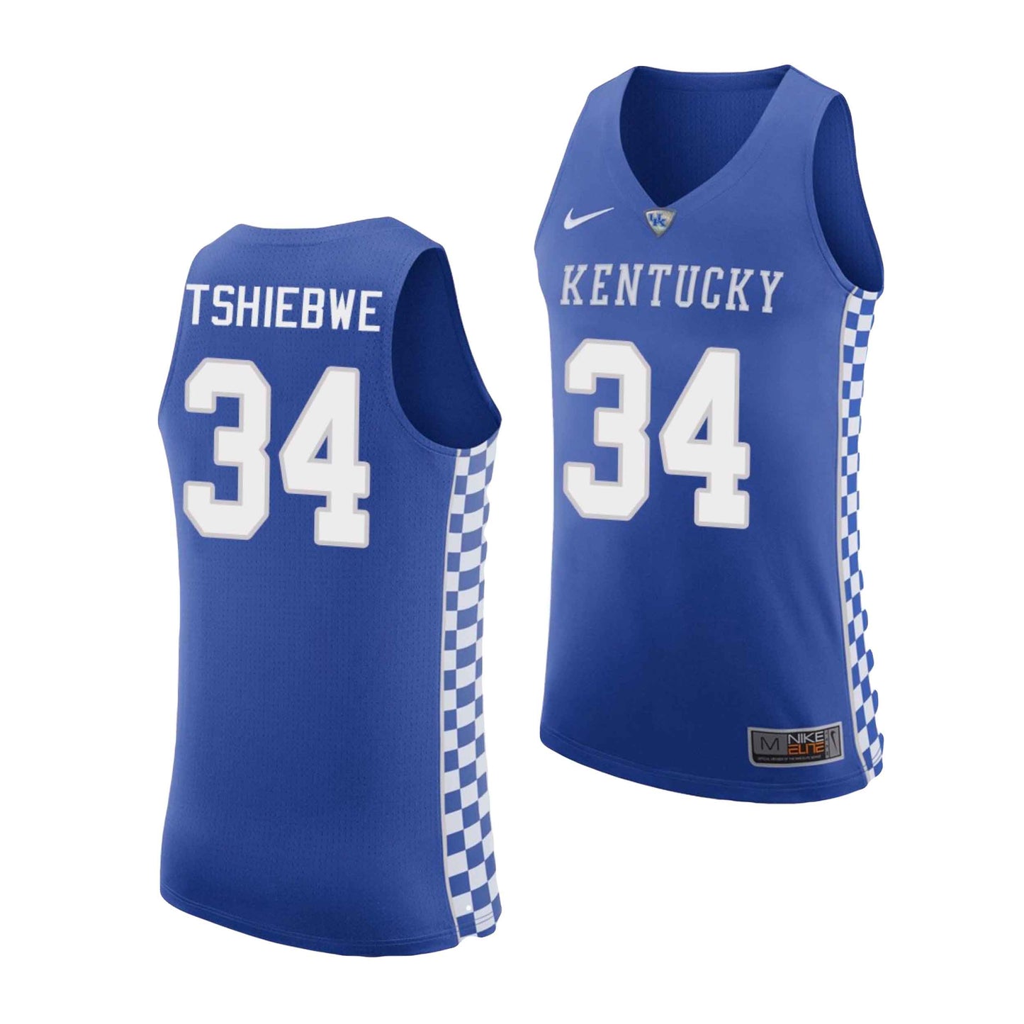 NCAA Oscar Tshiebwe Kentucky Wildcats 34 Jersey