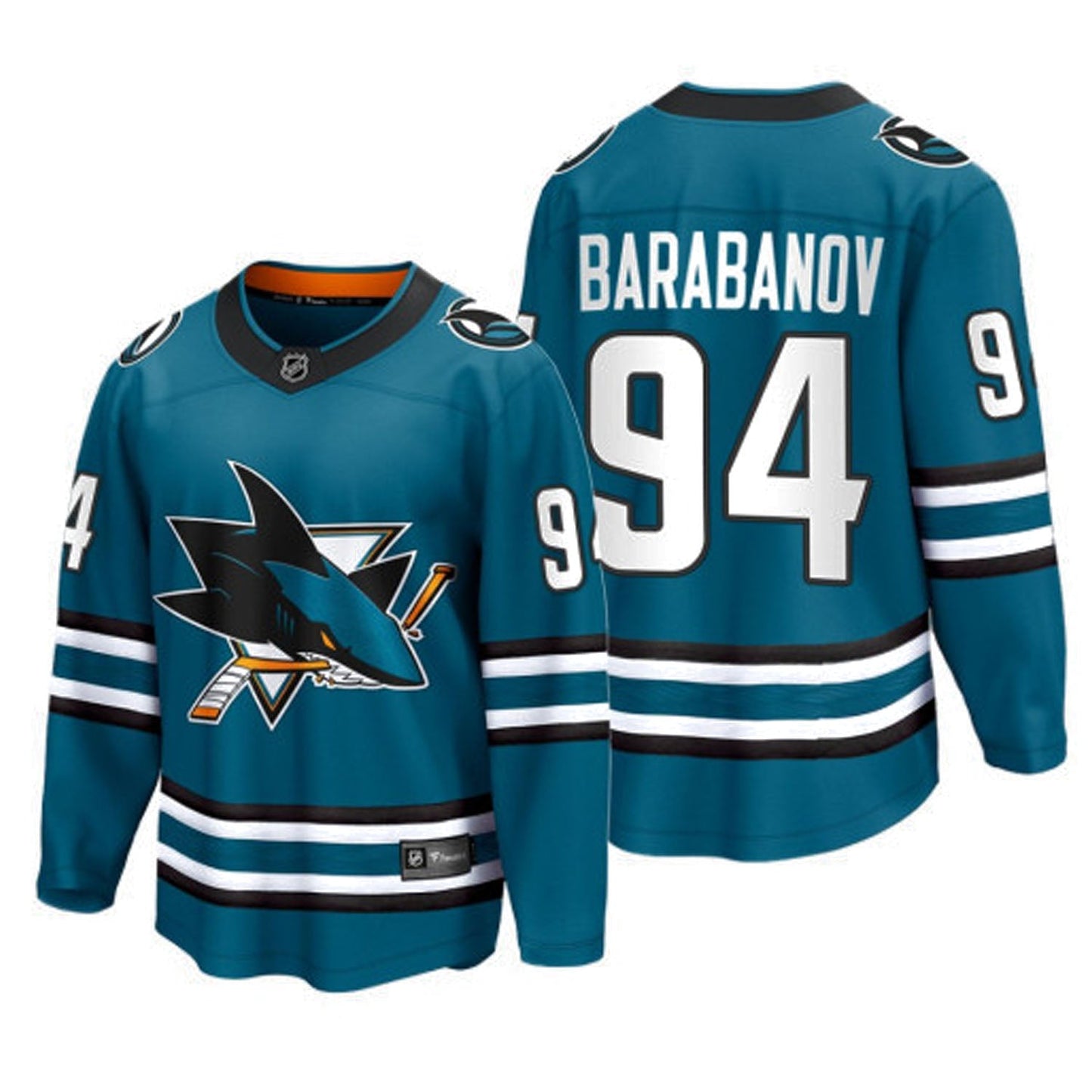 NHL Alexander Barabanov San Jose Sharks 94 Jersey