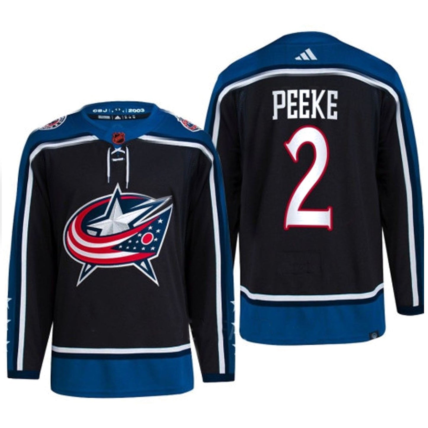 NHL Andrew Peeke Columbus Blue Jackets 2 Jersey