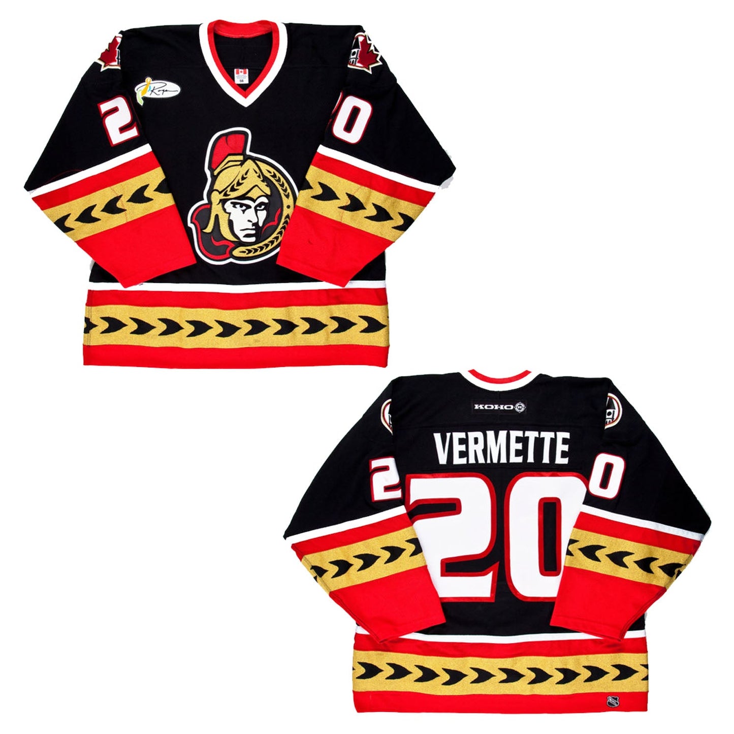 NHL Antoine Vermette Ottawa Senators 20 Jersey